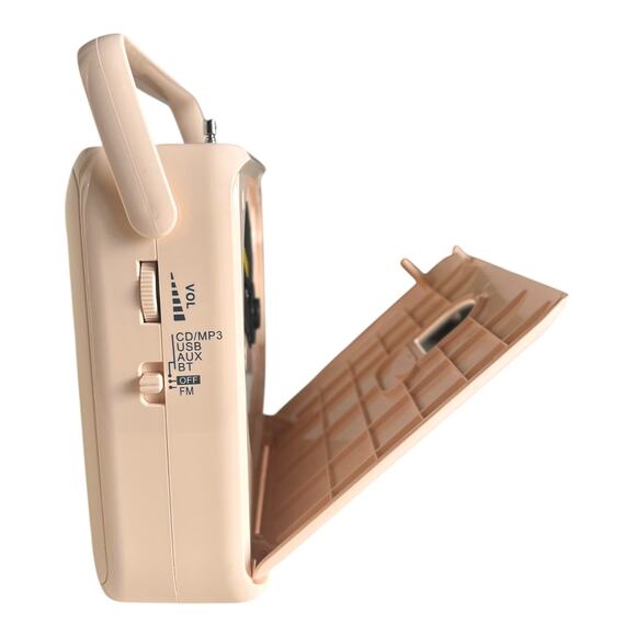 Portable CD Radio Player Aux Bluetooth FM MP3 Battery Operated - Picture 4 of 8